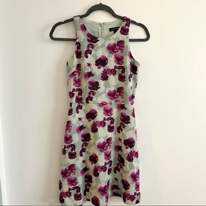 BANANA REPUBLIC Flower Dress Purple/Grey Size 00P